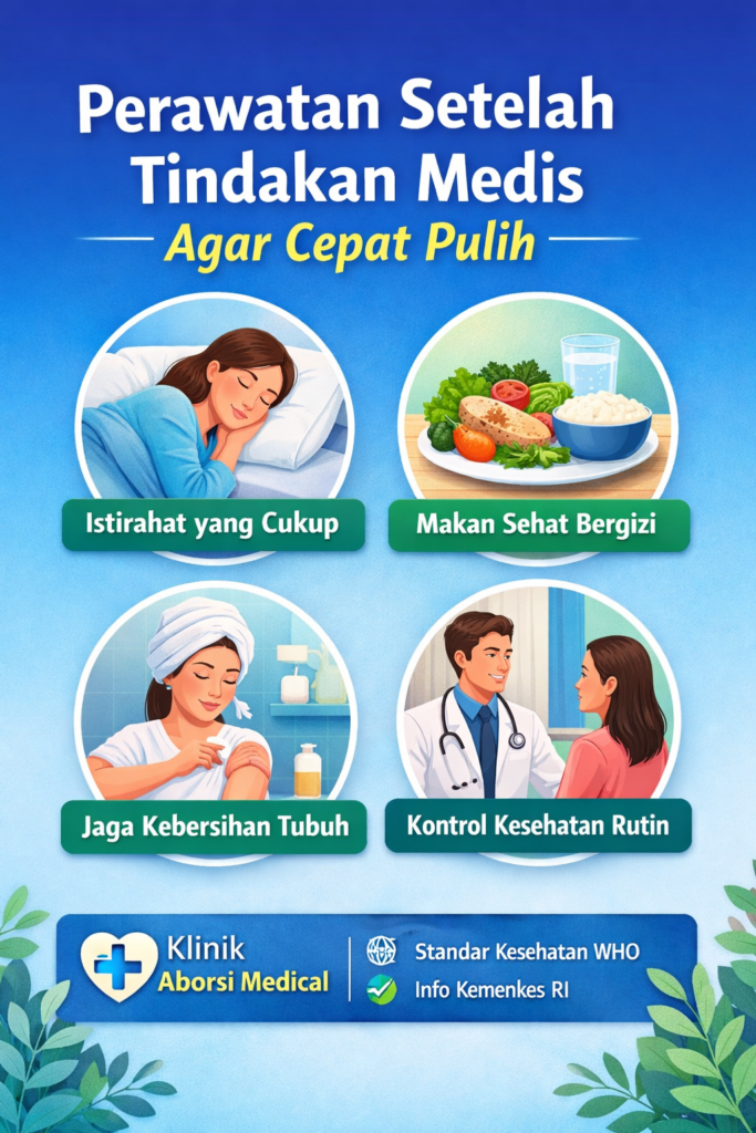 perawatan setelah tindakan di klinik aborsi